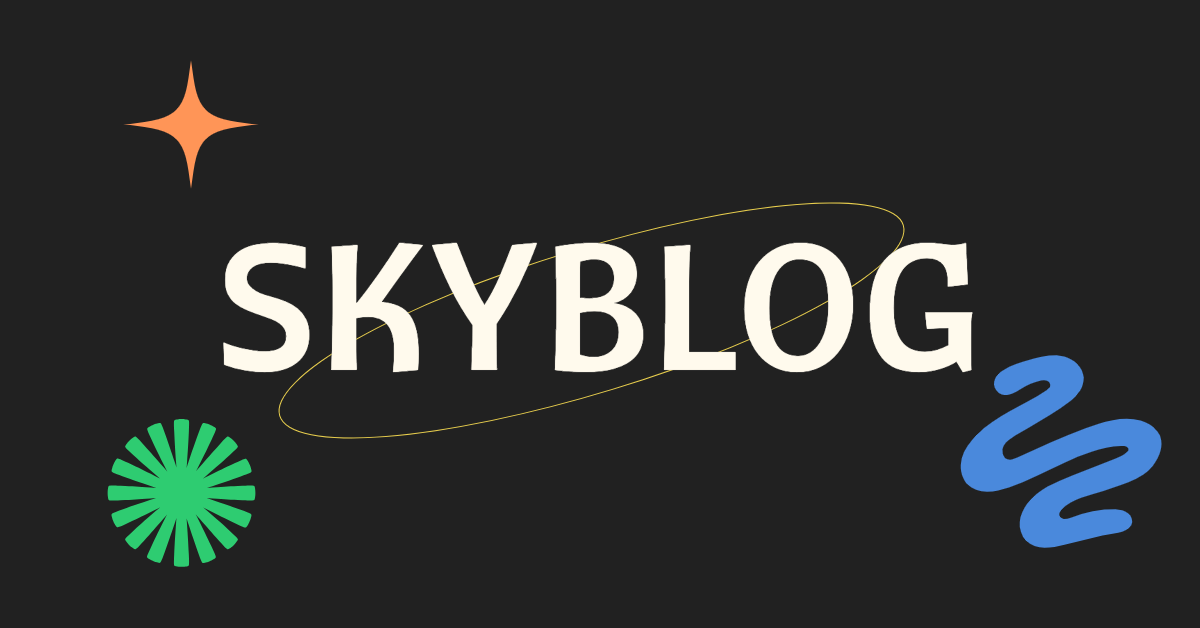 Screenshot of Sky Blog