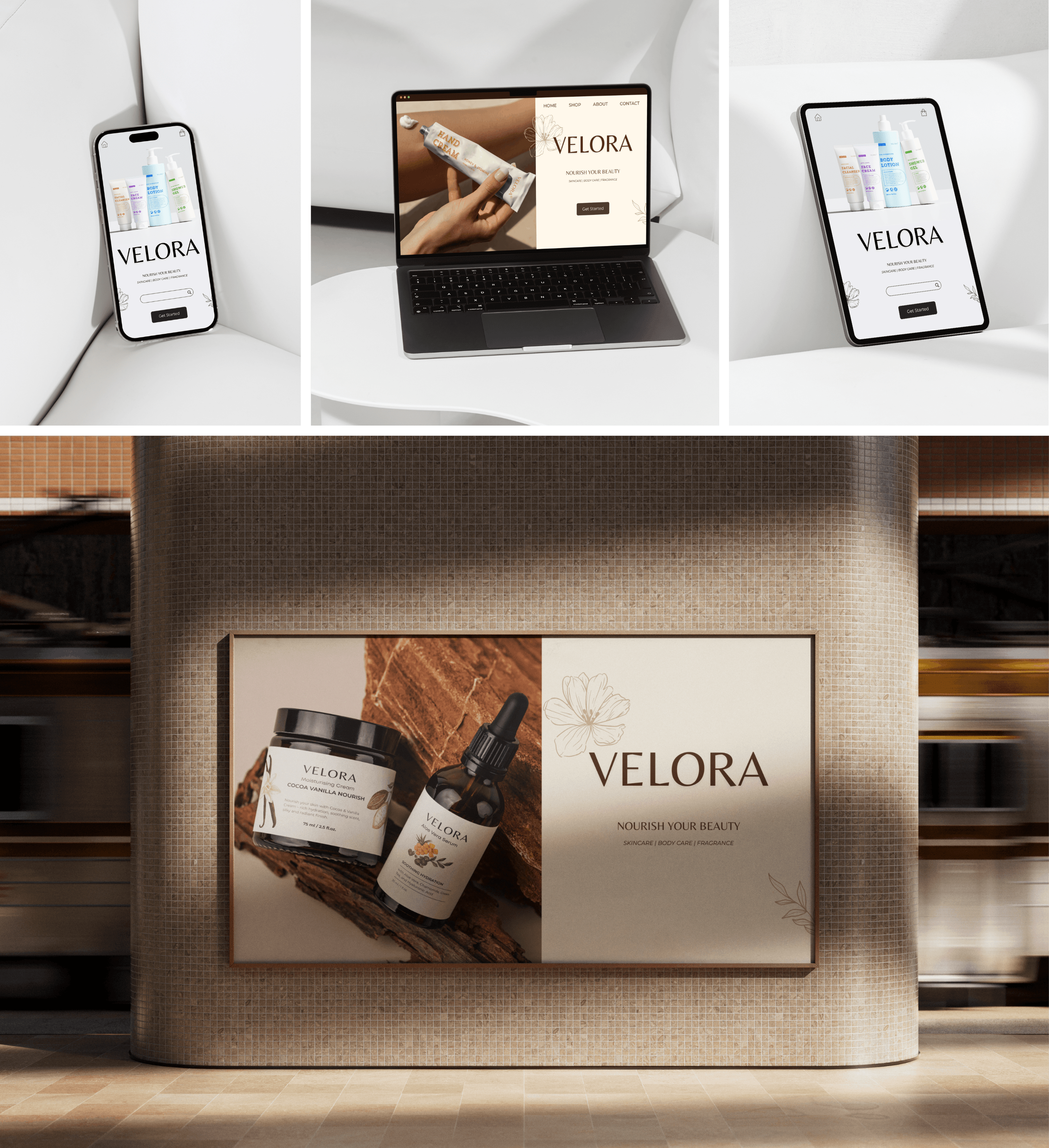 Color palette for Velora