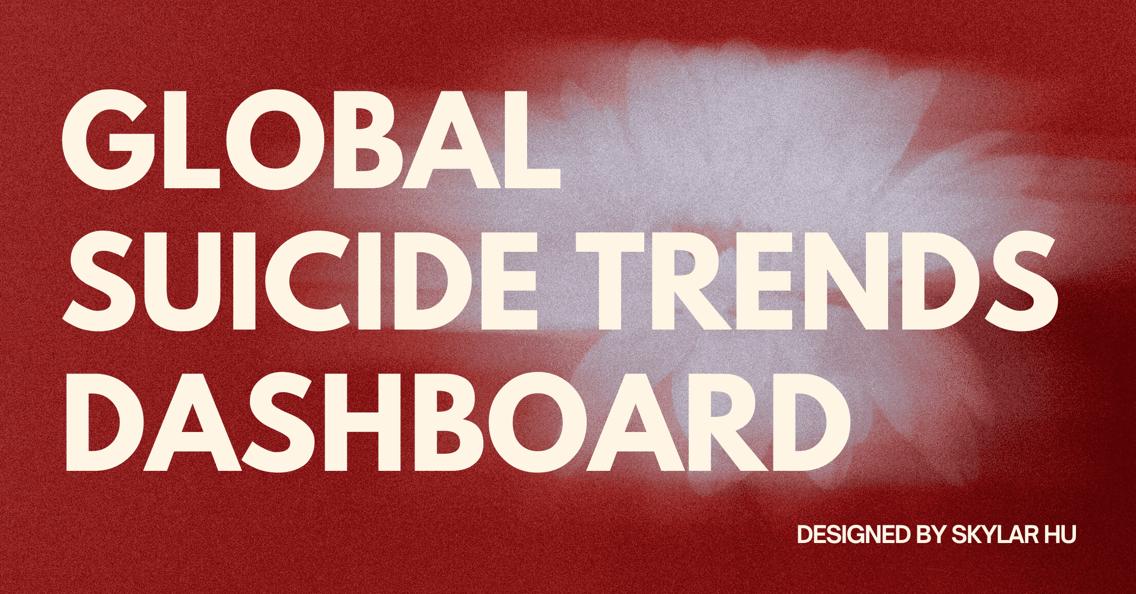 Screenshot of Global Suicide Trends Dashboard